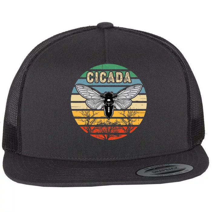 Cicada Insect Great Eastern Brood X 2021 Magicicada Flat Bill Trucker Hat