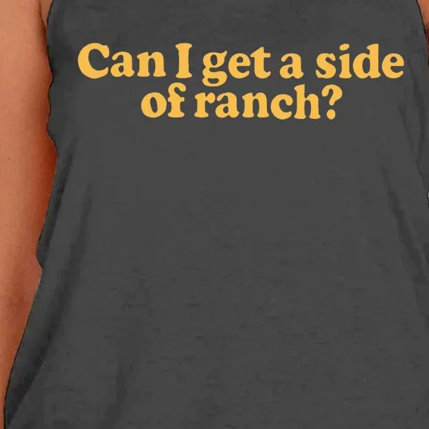 Can I Get A Side Of Ranch Women's Knotted Racerback Tank