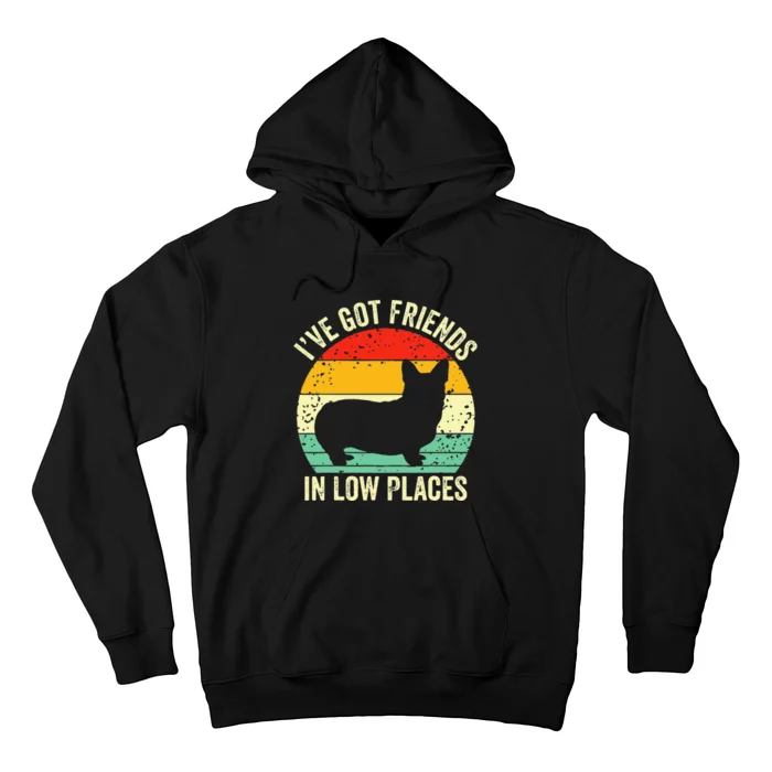 Corgi Ive Got Friends In Low Places Pembroke Welsh Lover Hoodie