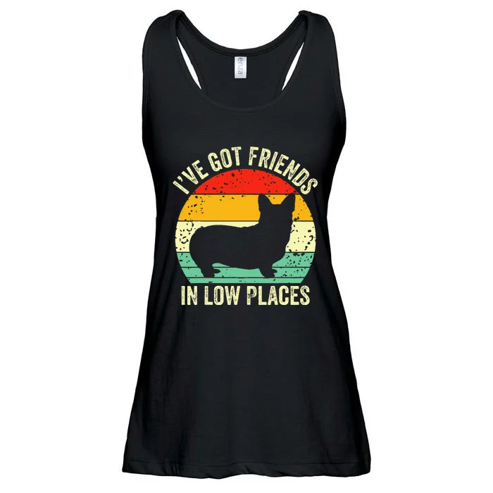 Corgi IVe Got Friends In Low Places Pembroke Welsh Lover Te Ladies Essential Flowy Tank