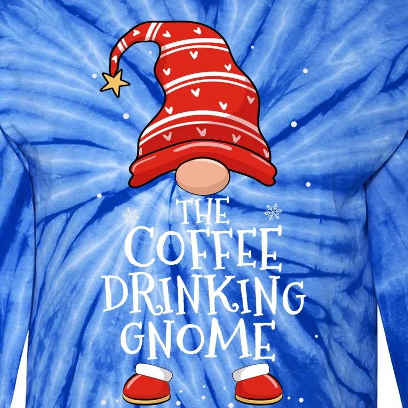 Coffee Ing Gnome Xmas Family Matching Christmas Gnomes Great Gift Tie-Dye Long Sleeve Shirt