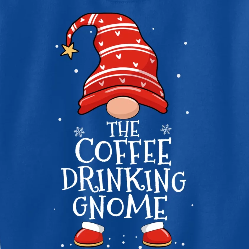 Coffee Ing Gnome Xmas Family Matching Christmas Gnomes Great Gift Kids Sweatshirt