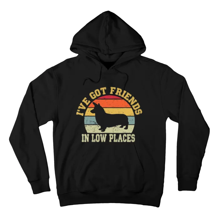 Corgi Ive Got Friends In Low Place Dog Corgi Mom Hoodie