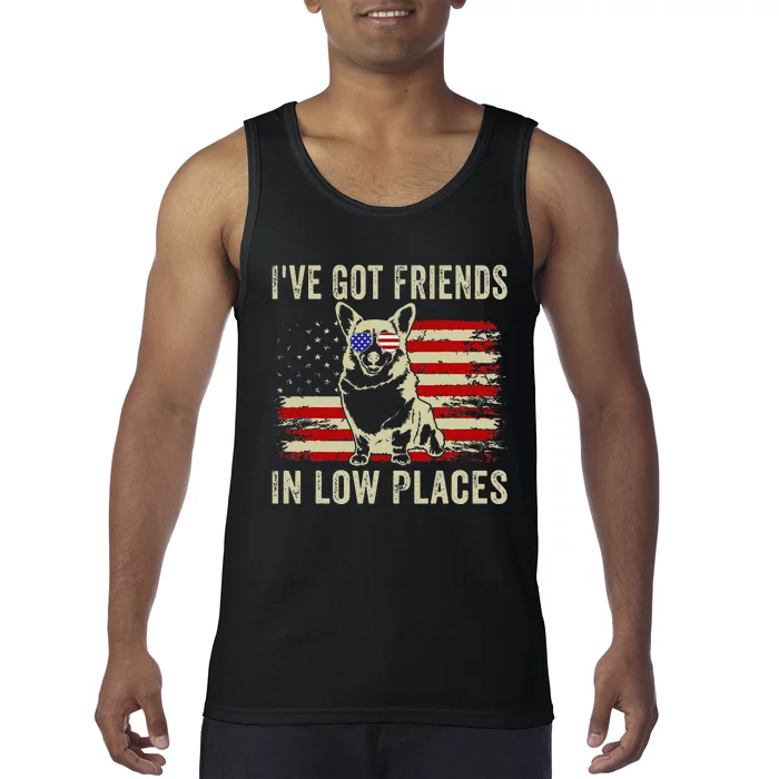 Corgi I've Got Friends In Low Places Pembroke Welsh Lover Tank Top