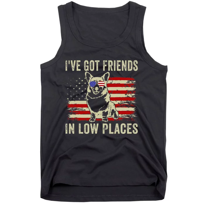 Corgi I've Got Friends In Low Places Pembroke Welsh Lover Tank Top