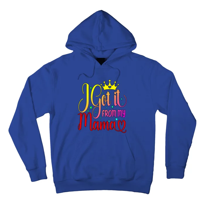 Cute I Got It From My Mama Funny Daughter Son Love Mom Gift Hoodie