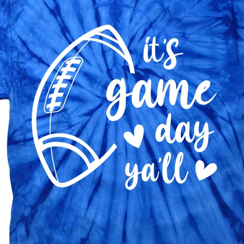 Cute It's Game Day Ya'll Football Gift Tie-Dye T-Shirt