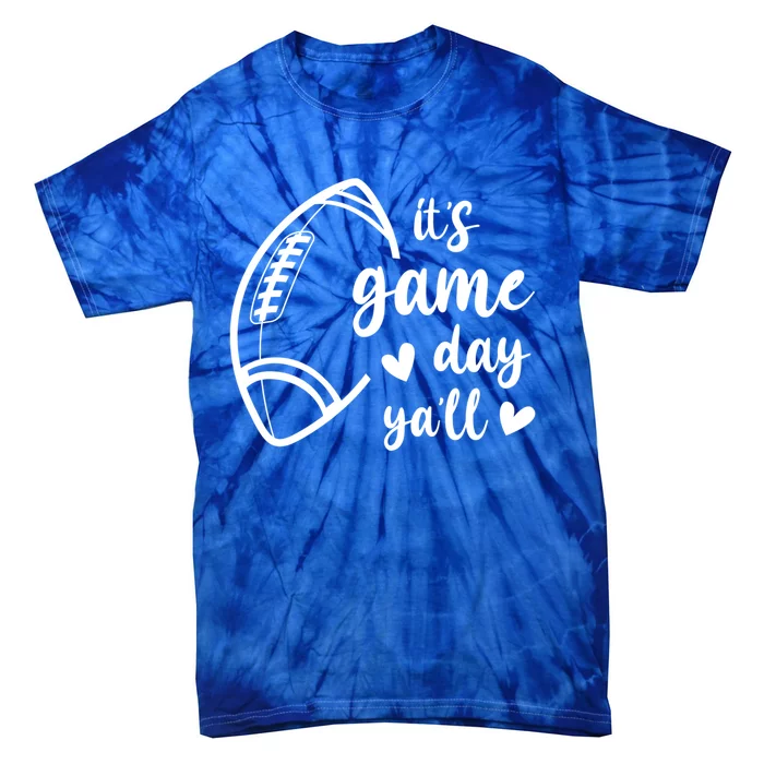 Cute It's Game Day Ya'll Football Gift Tie-Dye T-Shirt