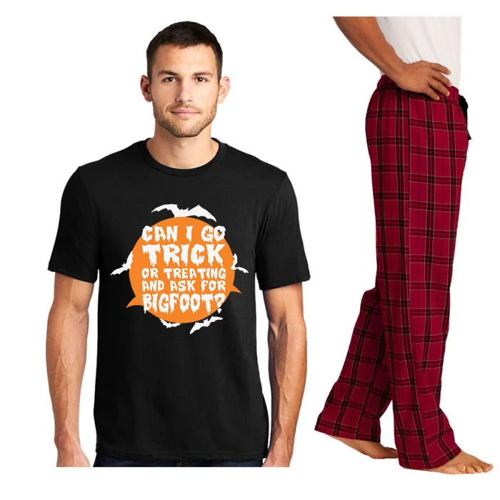 Can I Go Trick Or Treating And Ask For Bigfoot Halloween Pajama Set