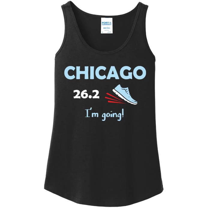 Chicago Im Going Marathon Runner Running 262 Ladies Essential Tank