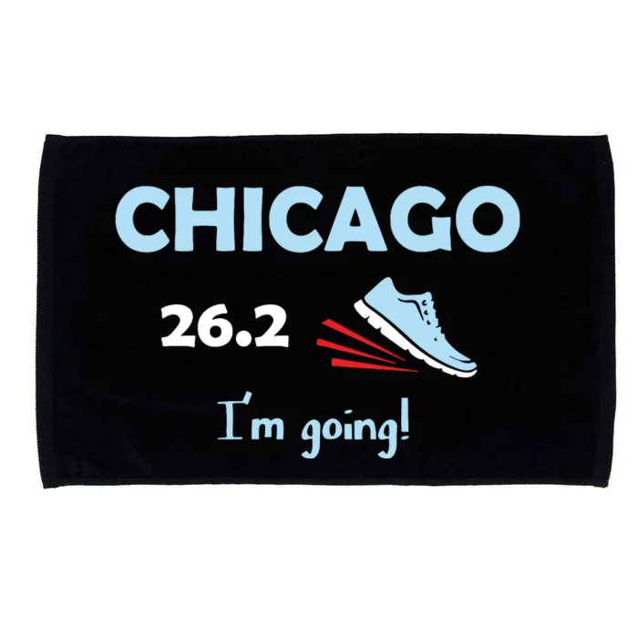 Chicago Im Going Marathon Runner Running 262 Microfiber Hand Towel