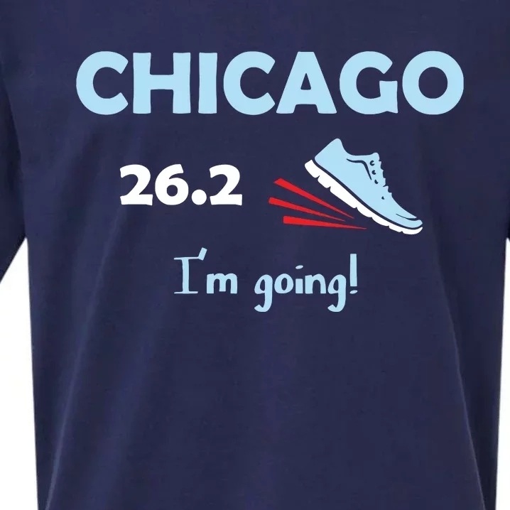 Chicago Im Going Marathon Runner Running 262 Sueded Cloud Jersey T-Shirt