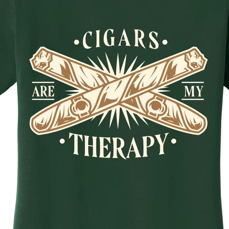 Cigars Are My Therapy Women's T-Shirt