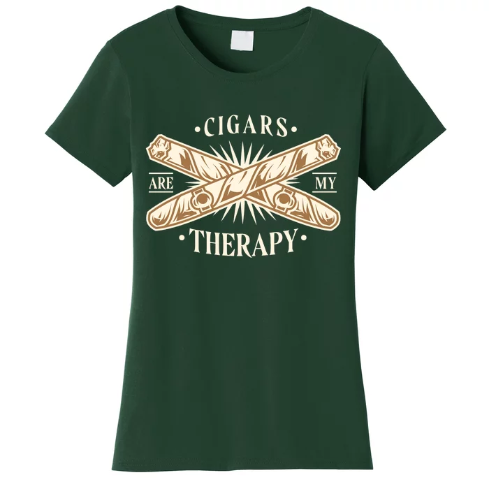 Cigars Are My Therapy Women's T-Shirt