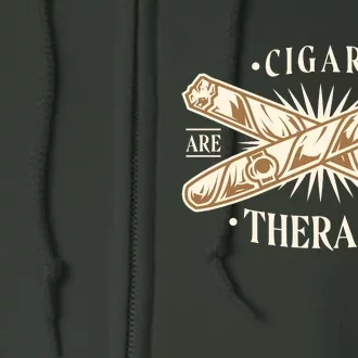 Cigars Are My Therapy Full Zip Hoodie