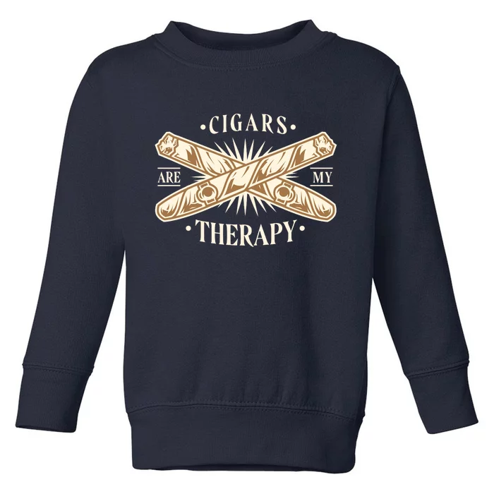 Cigars Are My Therapy Toddler Sweatshirt