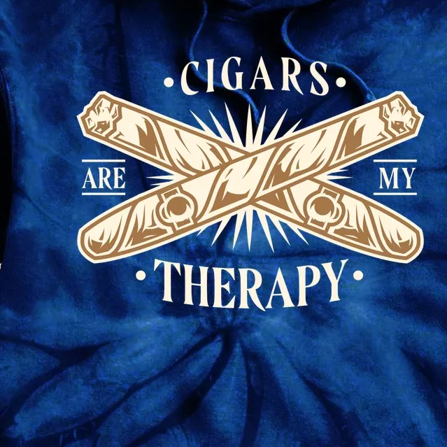 Cigars Are My Therapy Tie Dye Hoodie