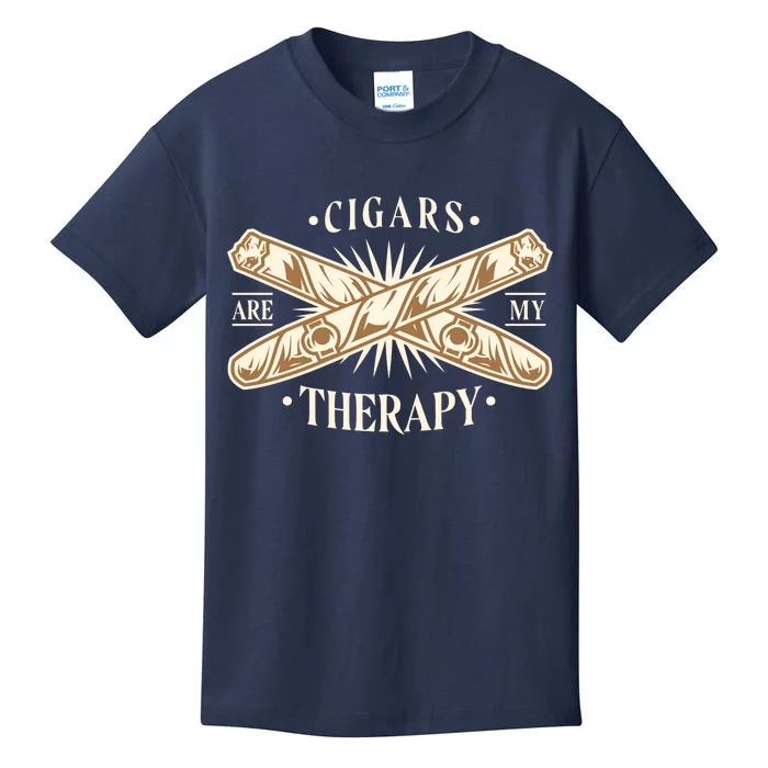 Cigars Are My Therapy Kids T-Shirt