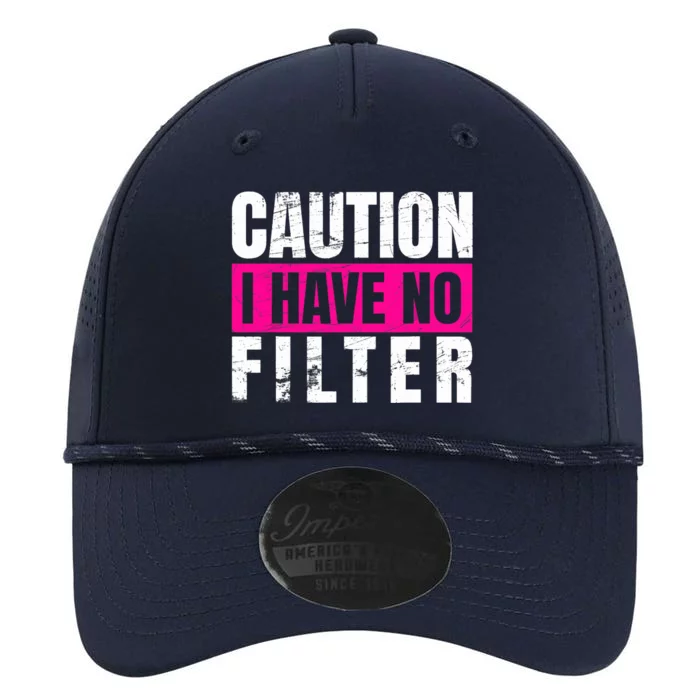 Caution I Have No Filter Sarcastic Quote Wo Performance The Dyno Cap