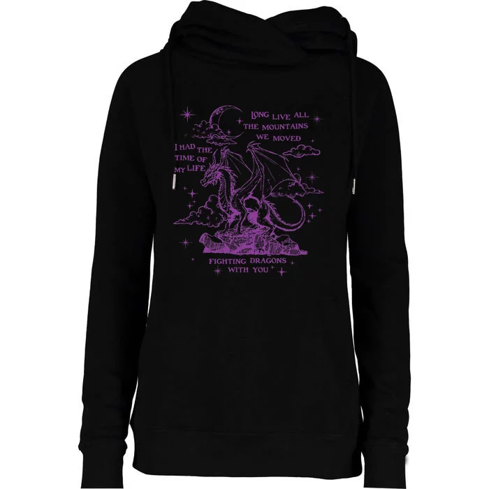 Cool I Had The Time Of My Life Fighting Dragons With You Womens Funnel Neck Pullover Hood