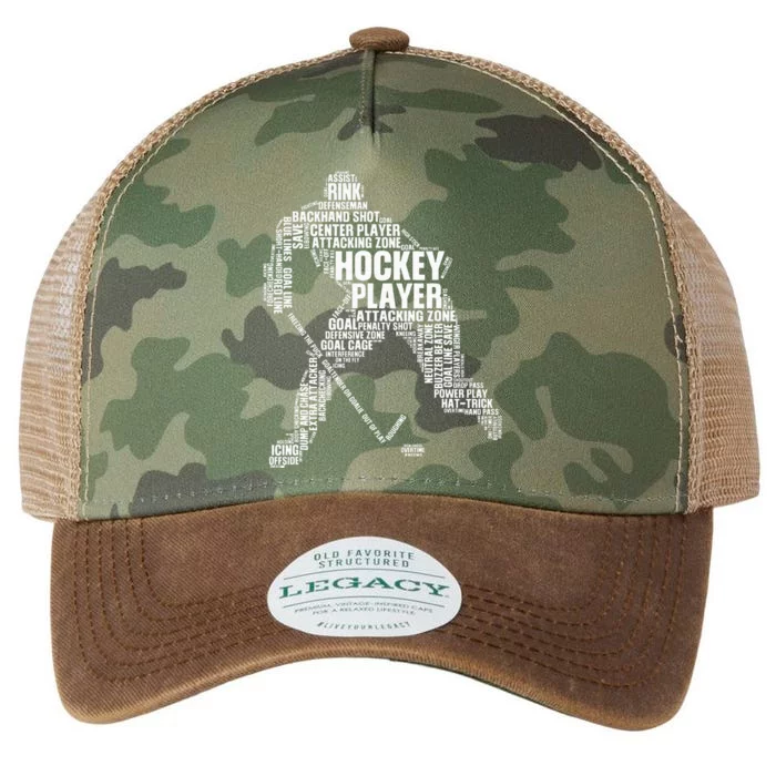 Cool Ice Hockey Art For Men Women Boy Girl Ice Hockey Player Legacy Tie Dye Trucker Hat