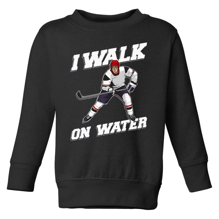 Cool Ice Hockey Player Art For Men Women Ice Hockey Lover Toddler Sweatshirt