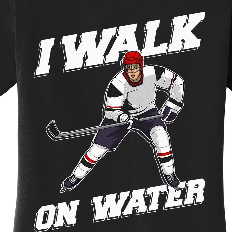 Cool Ice Hockey Player Art For Men Women Ice Hockey Lover Women's T-Shirt