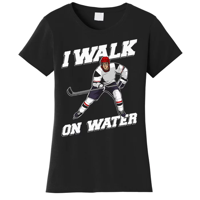 Cool Ice Hockey Player Art For Men Women Ice Hockey Lover Women's T-Shirt