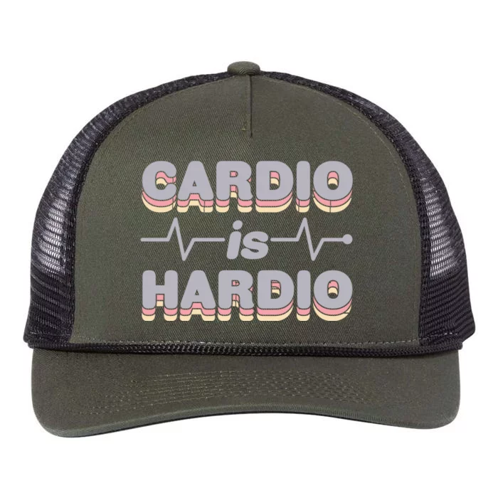 Cardio Is Hardio Retro Rope Trucker Hat Cap