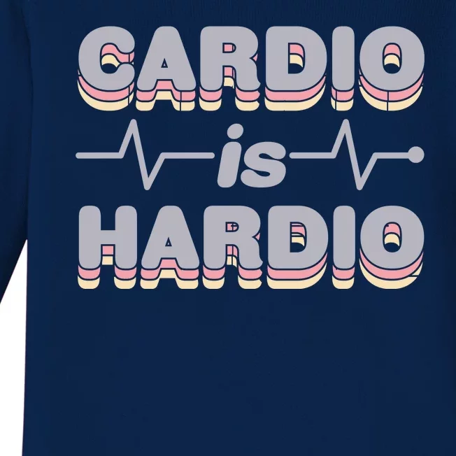 Cardio Is Hardio Baby Long Sleeve Bodysuit