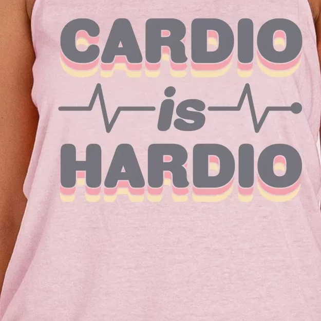 Cardio Is Hardio Women's Knotted Racerback Tank