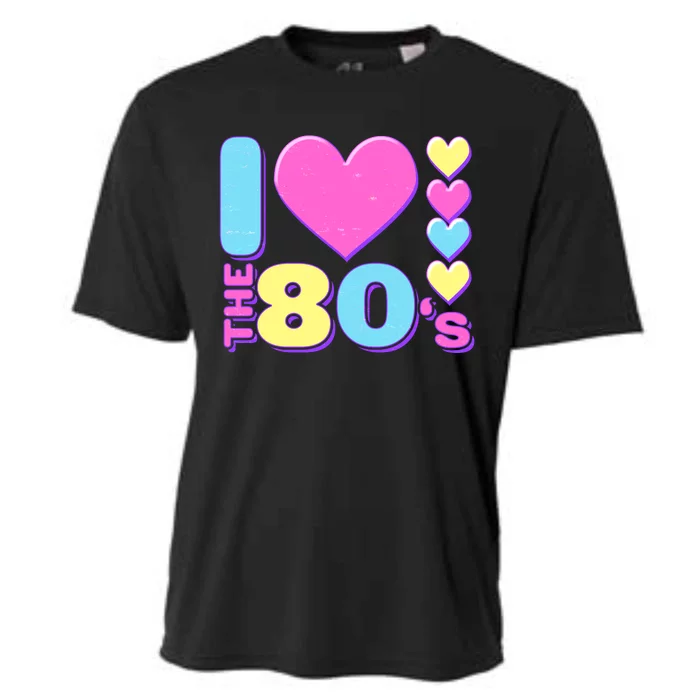 Cute I Heart Love The 80's Cooling Performance Crew T-Shirt