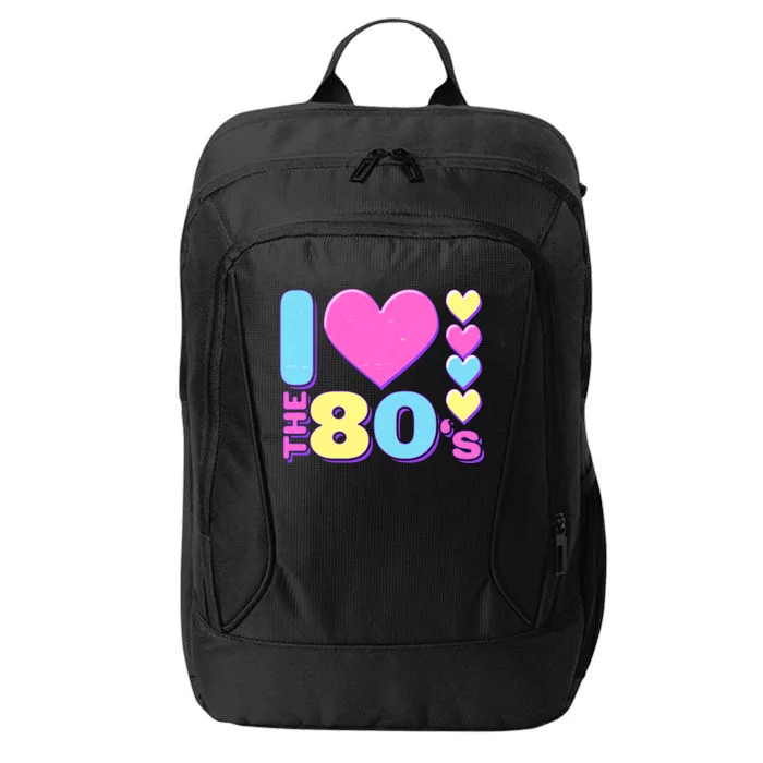 Cute I Heart Love The 80's City Backpack