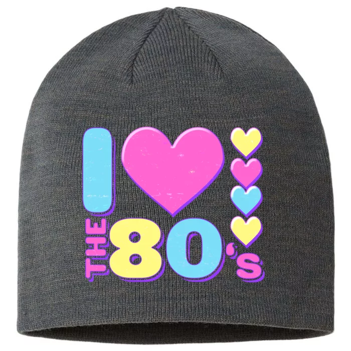 Cute I Heart Love The 80's 8 1/2in Sustainable Knit Beanie