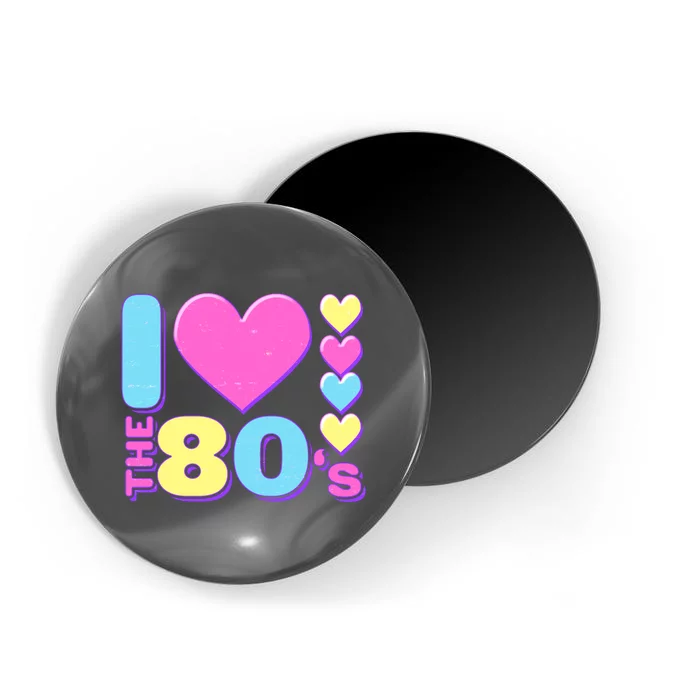 Cute I Heart Love The 80's Magnet