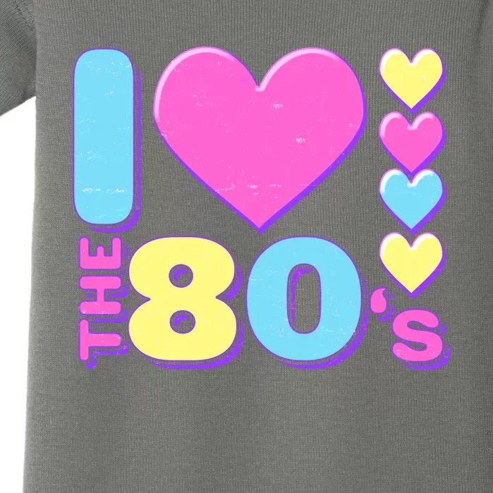 Cute I Heart Love The 80's Baby Bodysuit