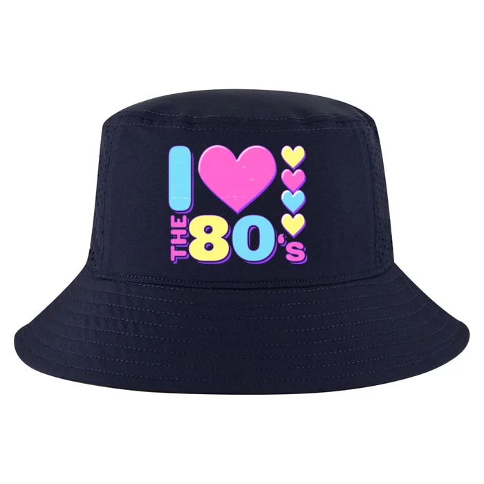 Cute I Heart Love The 80's Cool Comfort Performance Bucket Hat