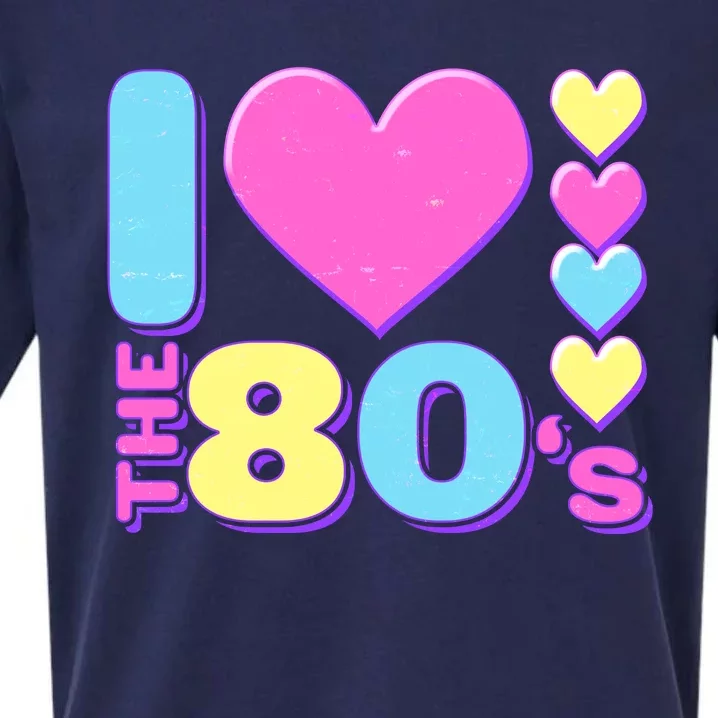 Cute I Heart Love The 80's Sueded Cloud Jersey T-Shirt