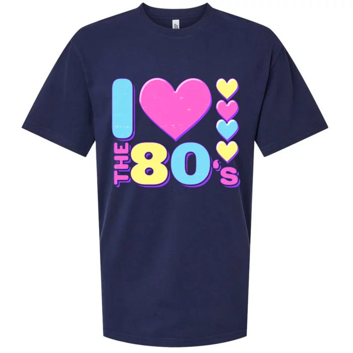 Cute I Heart Love The 80's Sueded Cloud Jersey T-Shirt