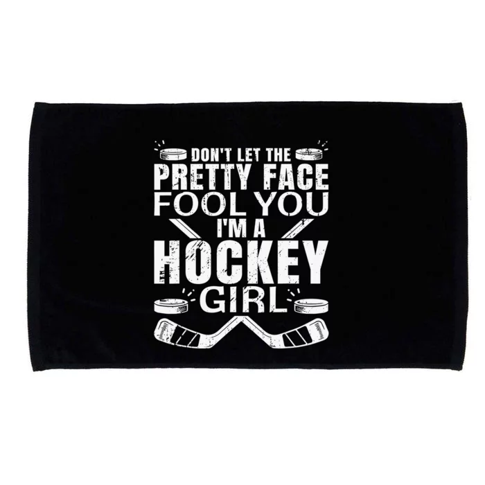 Cool Ice Hockey For  Girls Field Hockey Lover Team Microfiber Hand Towel