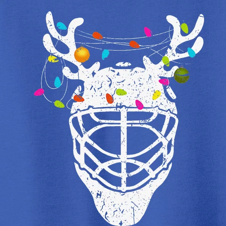 Christmas Ice Hockey Reindeer Xmas Hockey Toddler T-Shirt