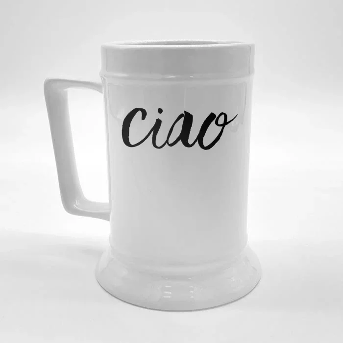 Cute Italian Hello Cool Gift Front & Back Beer Stein