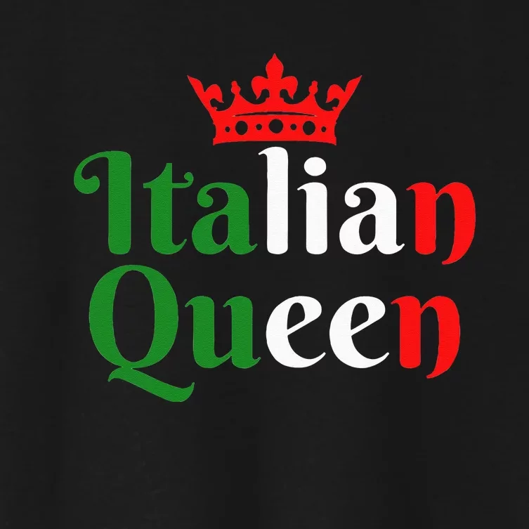 Cute Italy Home Country Italian Queen Women's Crop Top Tee