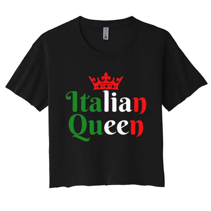 Cute Italy Home Country Italian Queen Women's Crop Top Tee