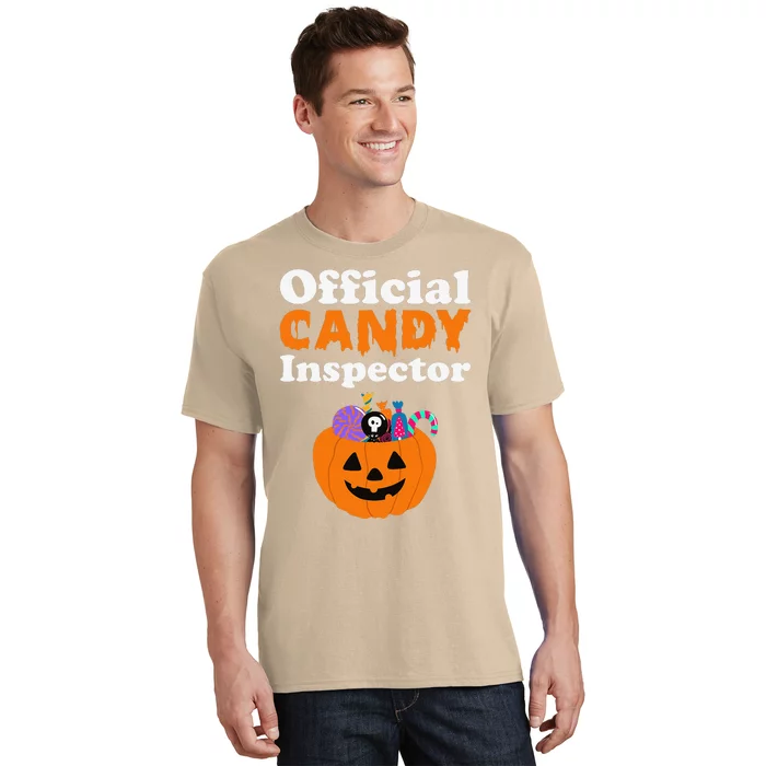 Candy Inspector Halloween Costume For Mom Or Dad T-Shirt