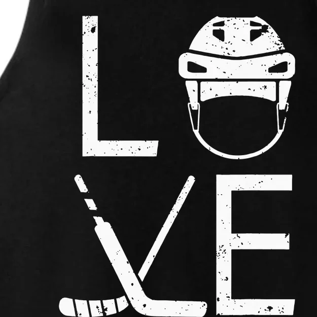 Cool Ice Hockey Art For  Goalie Coach Field Hockey Ladies Tri-Blend Wicking Tank