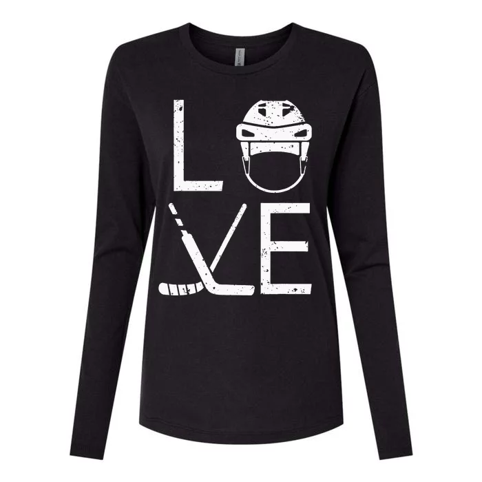 Cool Ice Hockey Art For  Goalie Coach Field Hockey Womens Cotton Relaxed Long Sleeve T-Shirt