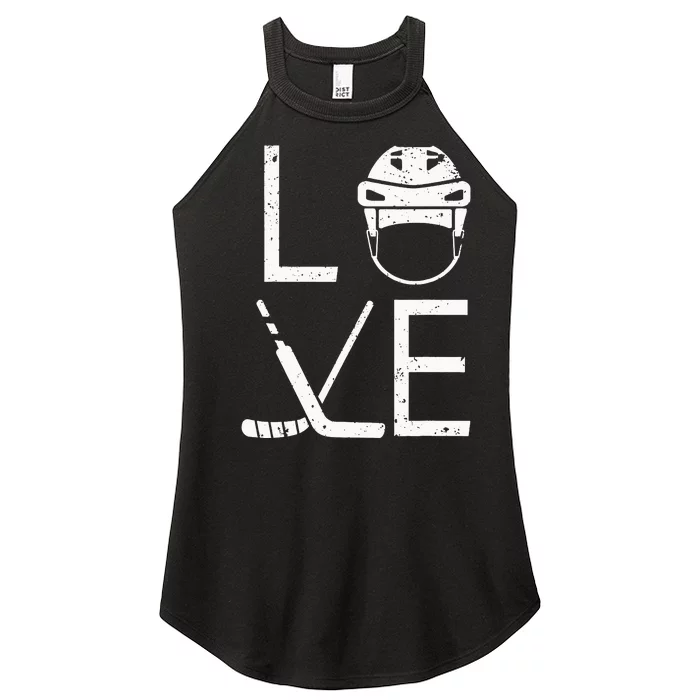 Cool Ice Hockey Art For  Goalie Coach Field Hockey Women’s Perfect Tri Rocker Tank