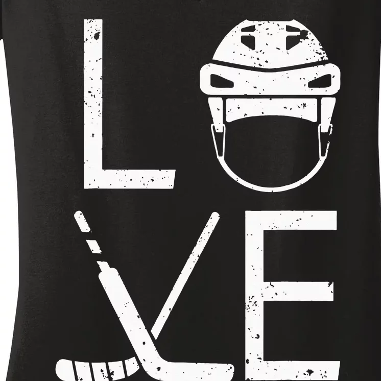 Cool Ice Hockey Art For  Goalie Coach Field Hockey Women's V-Neck T-Shirt