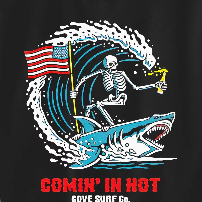 Comin' In Hot Cove Surf Co Kids Sweatshirt